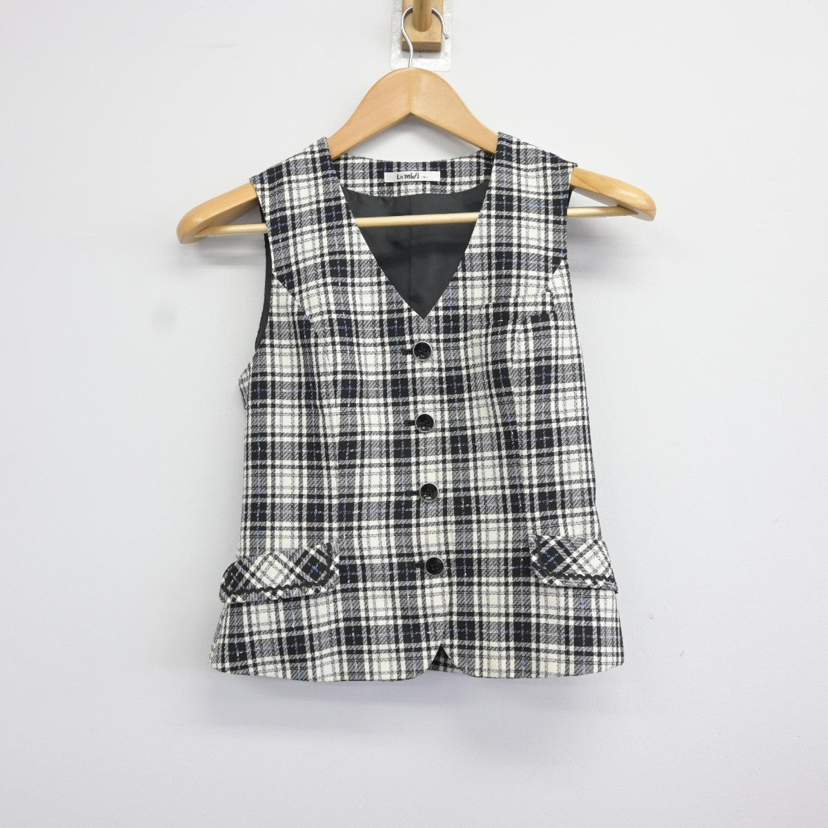 【中古】 事務服 女子制服 2点（ベスト・スカート）sf038170