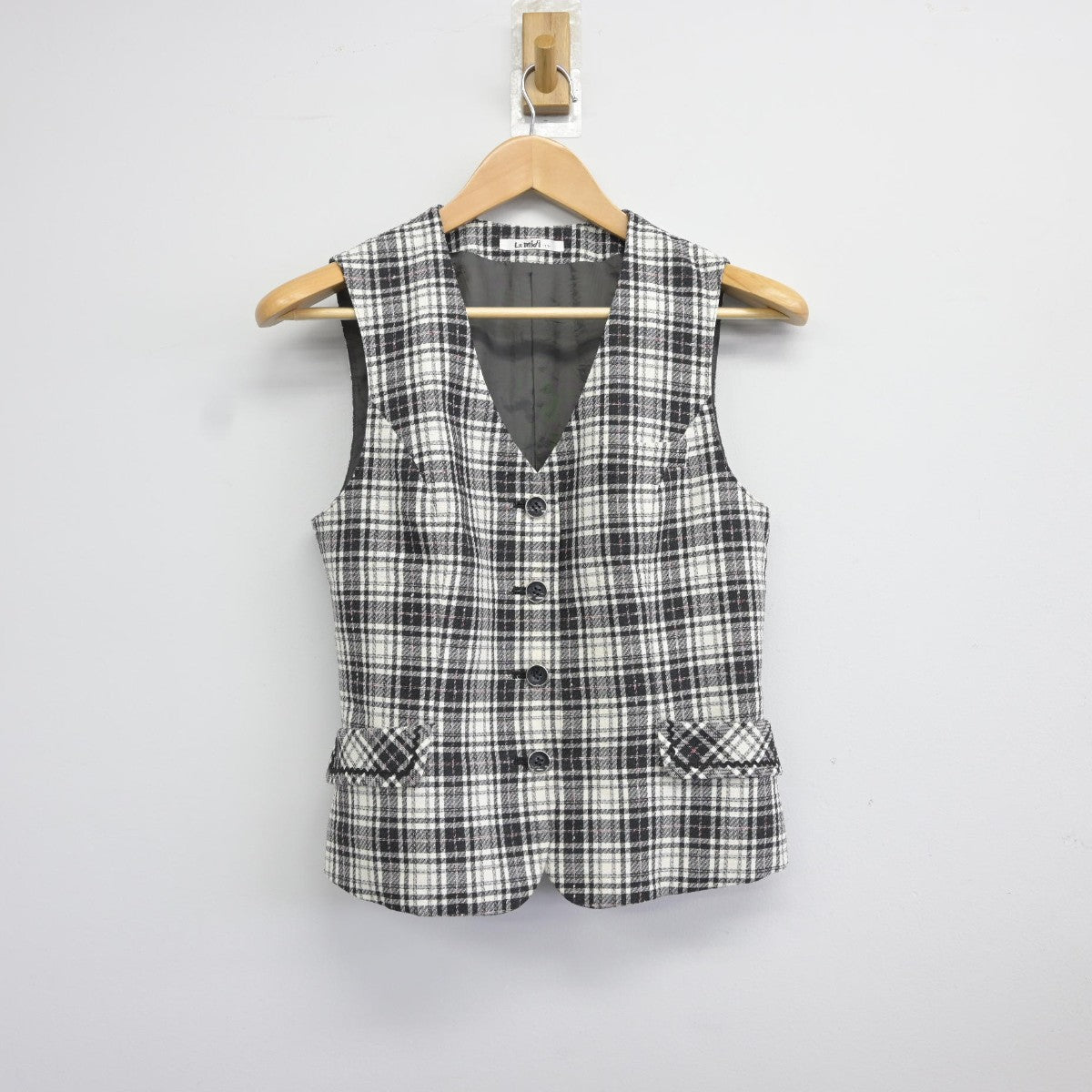 【中古】 事務服 女子制服 2点（ベスト・スカート）sf038171