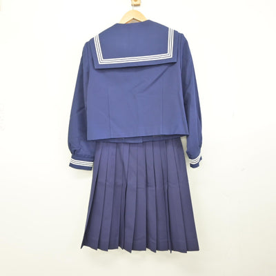 【中古】千葉県 木更津市立畑沢中学校 女子制服 3点（セーラー服・スカート）sf038177