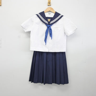 【中古】千葉県 木更津市立畑沢中学校 女子制服 5点（セーラー服・スカート）sf038178