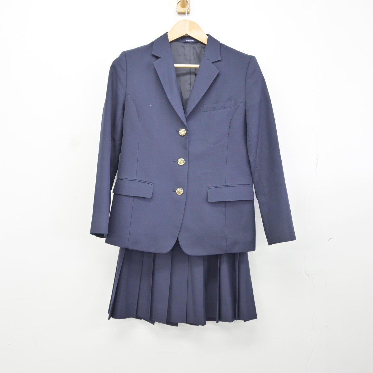 【中古】千葉県 君津商業高等学校 女子制服 2点（ブレザー・スカート）sf038179