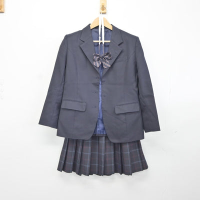 【中古】千葉県 八幡高等学校 女子制服 6点（ブレザー・スカート・スカート）sf038181