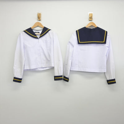 【中古】青森県 弘前私立第一中学校 女子制服 3点（セーラー服・スカート）sf038190