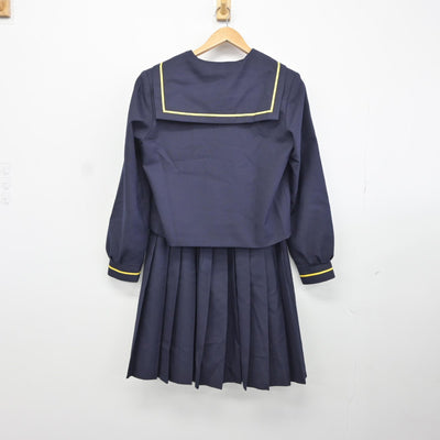 【中古】青森県 弘前私立第一中学校 女子制服 3点（セーラー服・スカート）sf038191