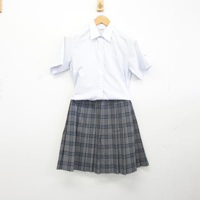 【中古】宮城県 多賀城高等学校 女子制服 2点（シャツ・スカート）sf038197