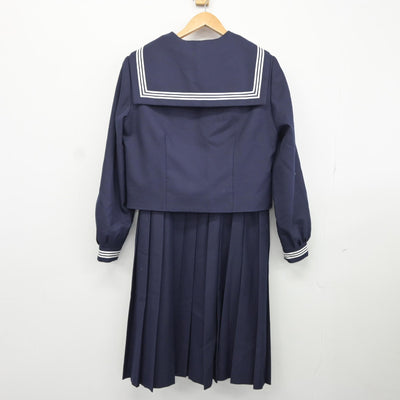 【中古】埼玉県 豊春中学校 女子制服 3点（セーラー服・ジャンパースカート）sf038210