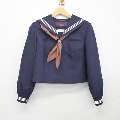 【中古】埼玉県 豊春中学校 女子制服 3点（セーラー服・ジャンパースカート）sf038210