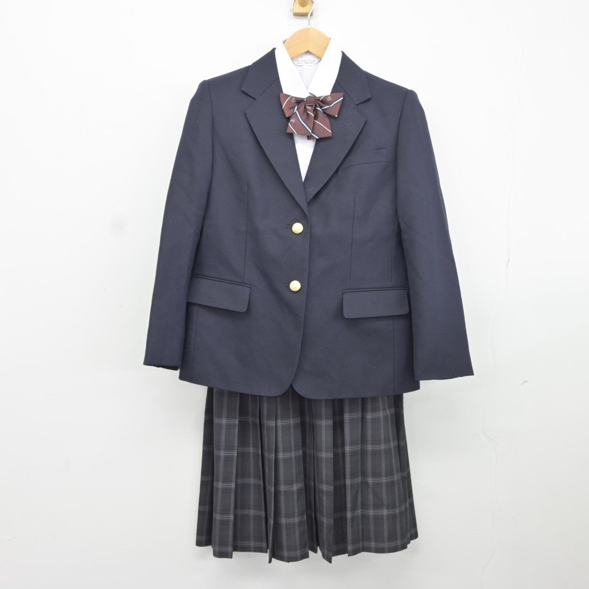 【中古】東京都 新宿中学校 女子制服 4点（ブレザー・シャツ・スカート）sf038213