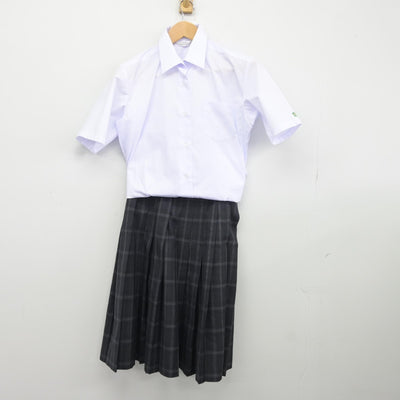 【中古】東京都 新宿中学校 女子制服 2点（シャツ・スカート）sf038214