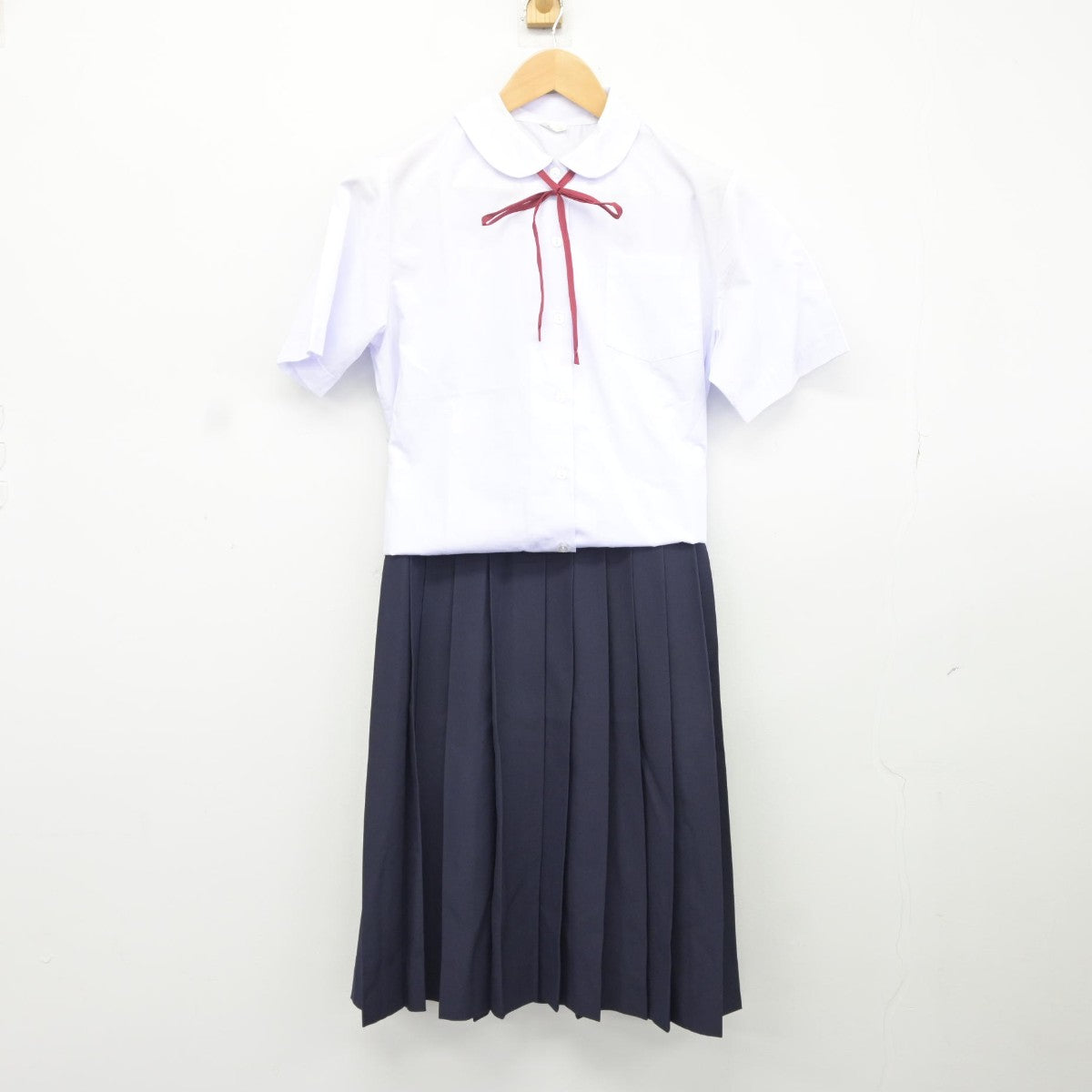 【中古】千葉県 和名ケ谷中学校 女子制服 4点（シャツ・スカート）sf038216