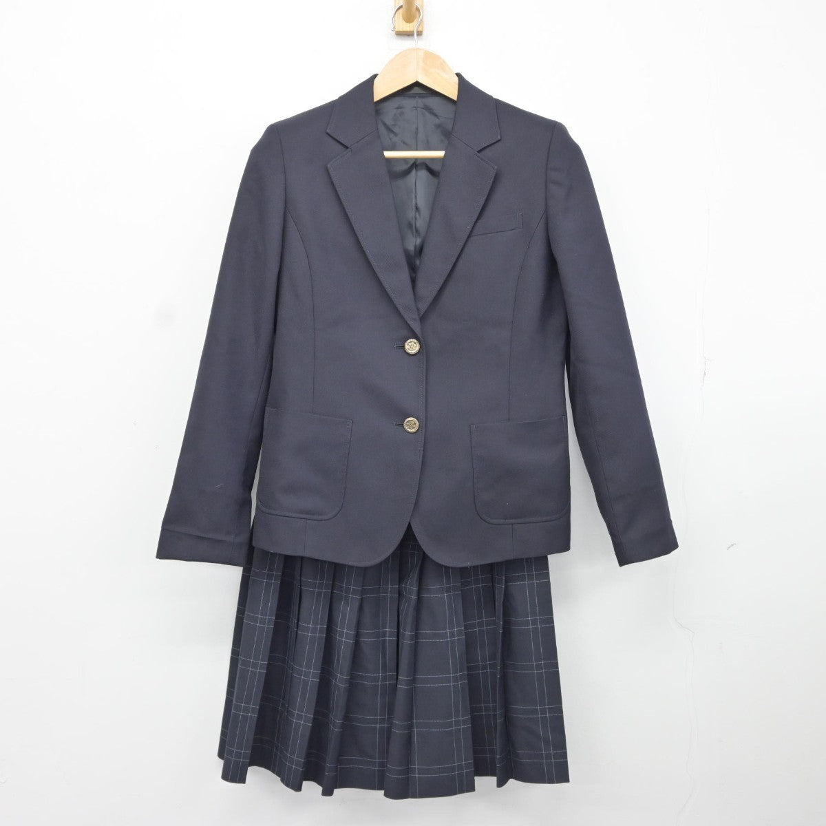 【中古】神奈川県 今泉中学校 女子制服 3点（ブレザー・ニット・スカート）sf038219