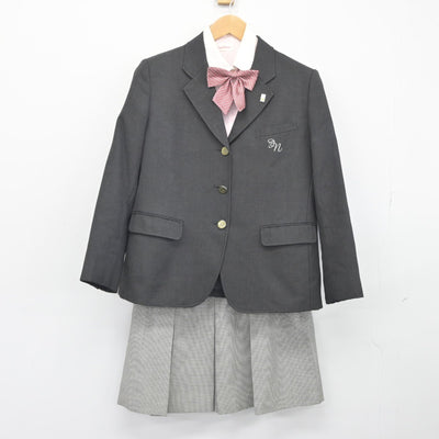 【中古】茨城県 岩瀬日本大学高等学校 女子制服 5点（ブレザー・シャツ・スカート）sf038248