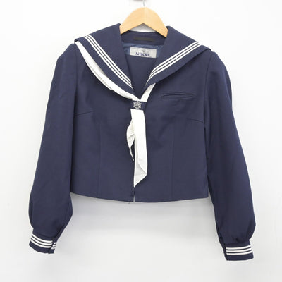 【中古】埼玉県 川口市立西中学校 女子制服 3点（セーラー服・ジャンパースカート）sf038250