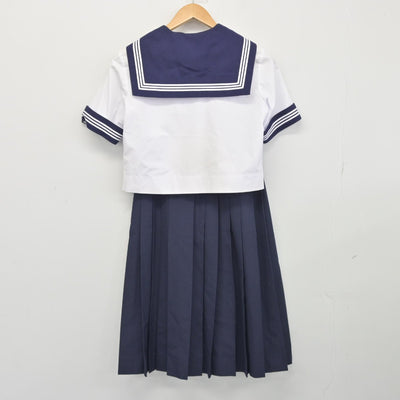 【中古】埼玉県 川口市立西中学校 女子制服 3点（セーラー服・スカート）sf038251