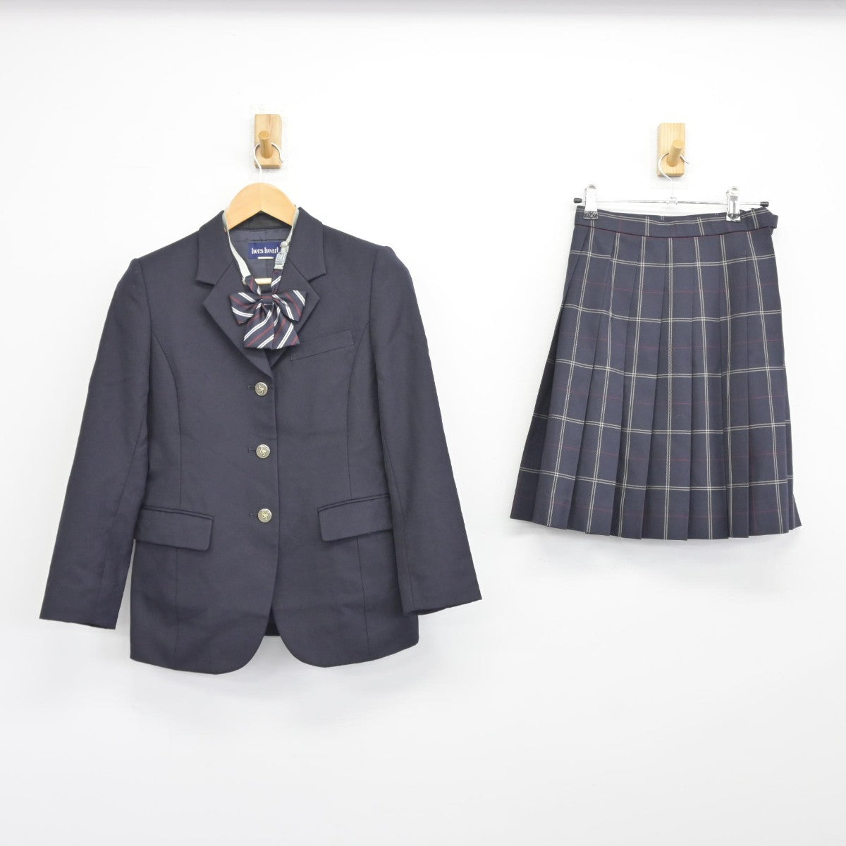 【中古】東京都 駒澤大学高等学校 女子制服 3点（ブレザー・スカート）sf038254