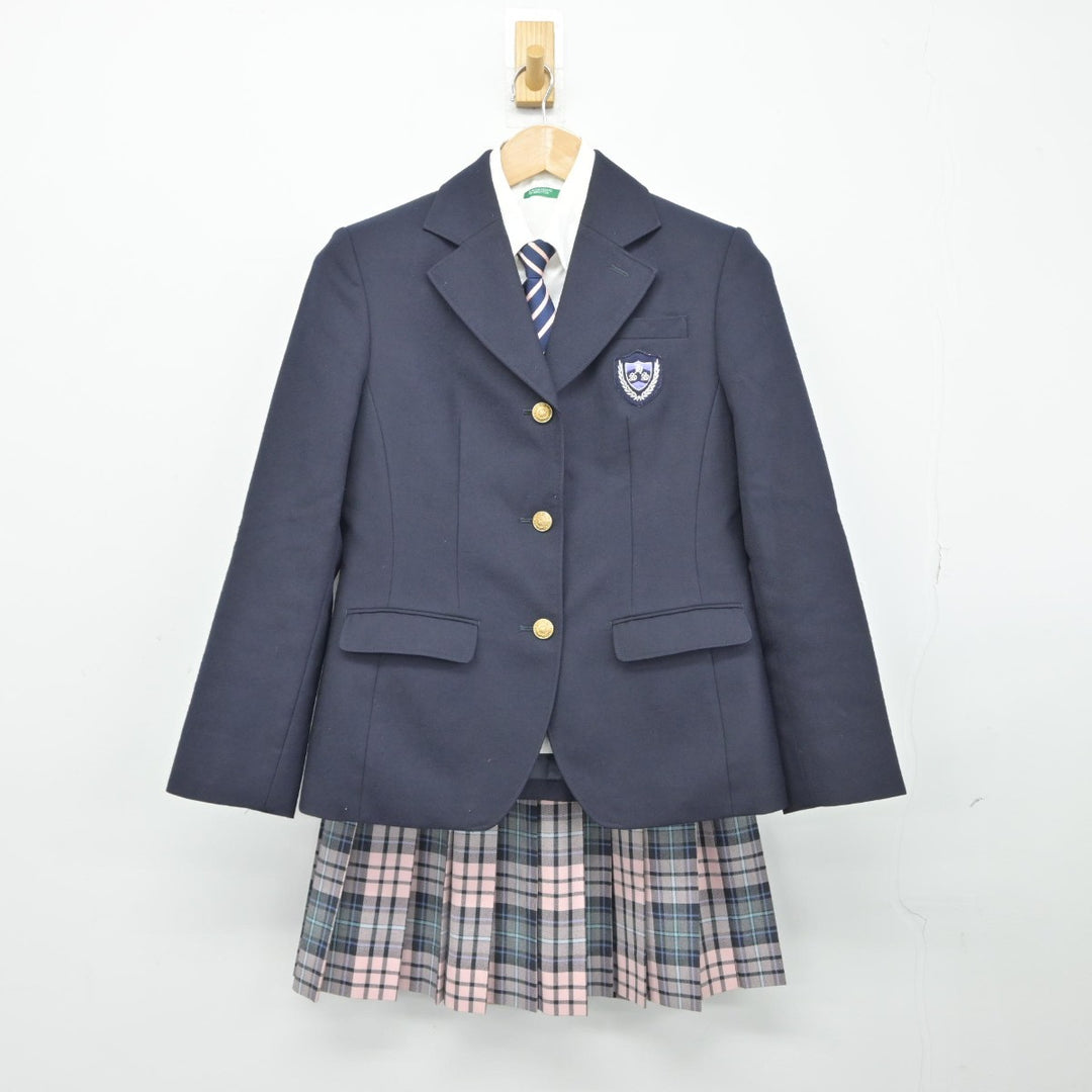 【中古】長崎県 創成館高等学校 女子制服 4点（ブレザー・シャツ・スカート）sf038260