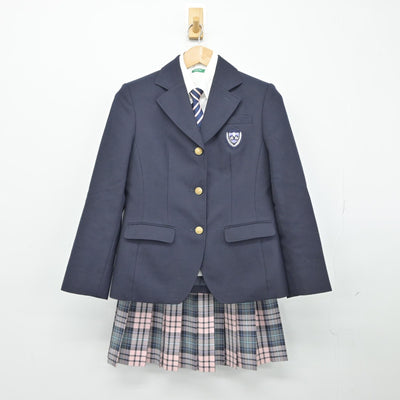 【中古】長崎県 創成館高等学校 女子制服 4点（ブレザー・シャツ・スカート）sf038260