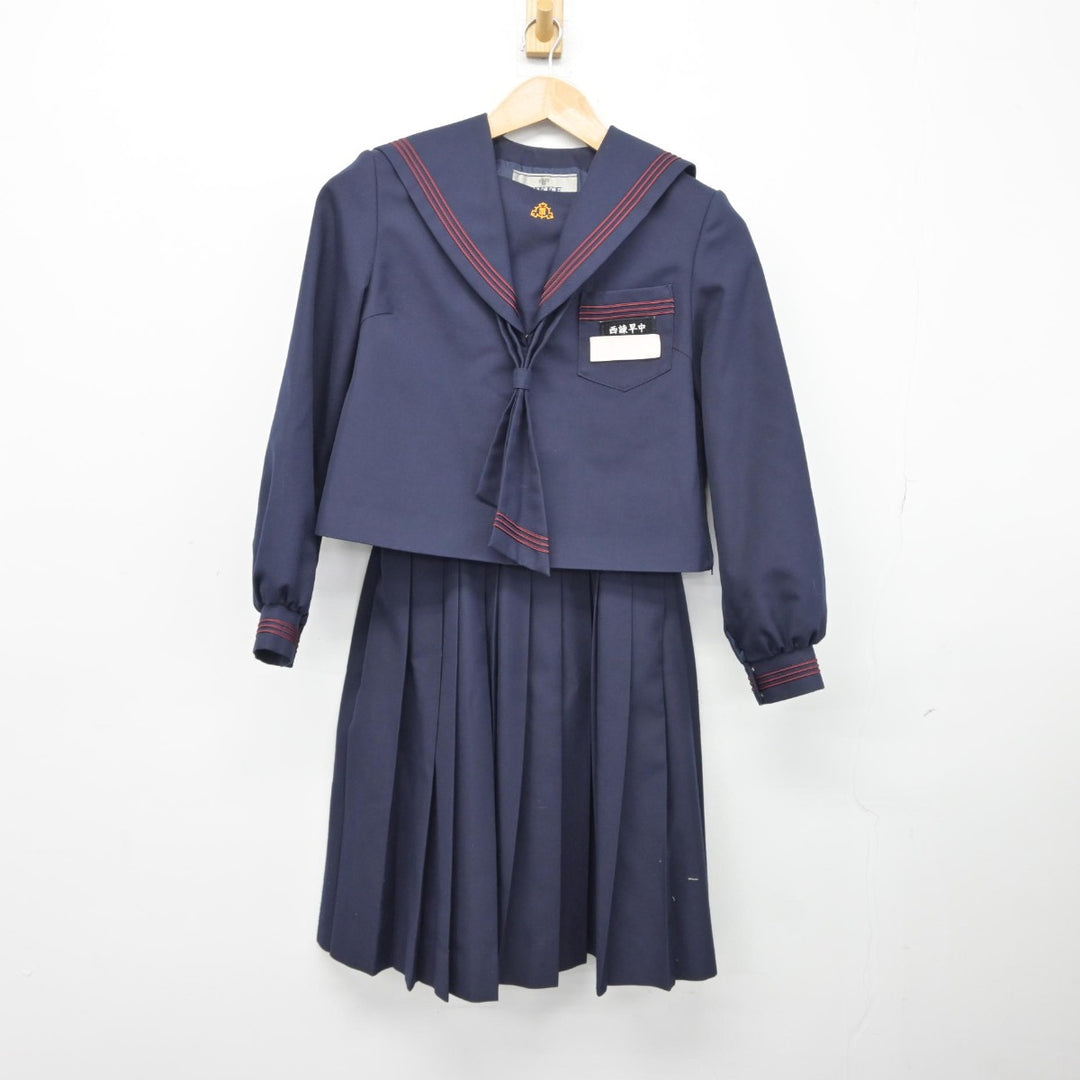 【中古】長崎県 西諫早中学校 女子制服 3点（セーラー服・スカート）sf038264 | 中古制服通販パレイド