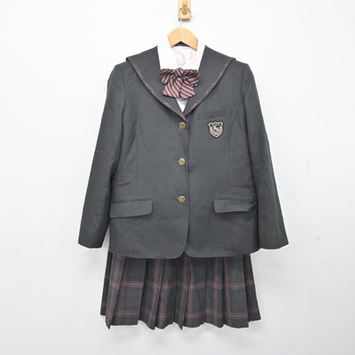 【中古】福岡県 九州産業大学付属九州産業高等学校 女子制服 4点（ブレザー・シャツ・スカート）sf038271