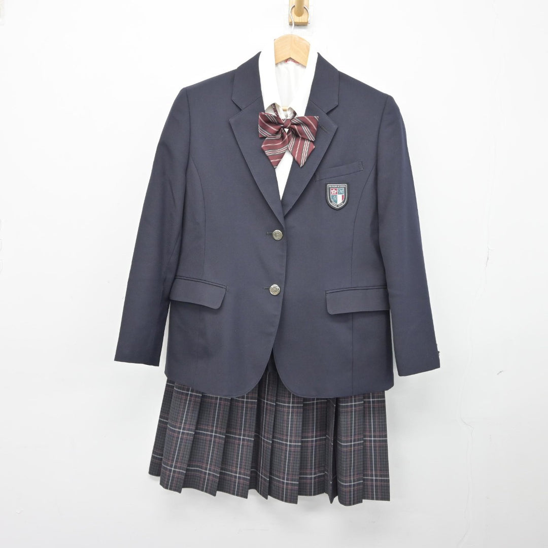 【中古】福岡県 三井高等学校 女子制服 4点（ブレザー・シャツ・スカート）sf038281