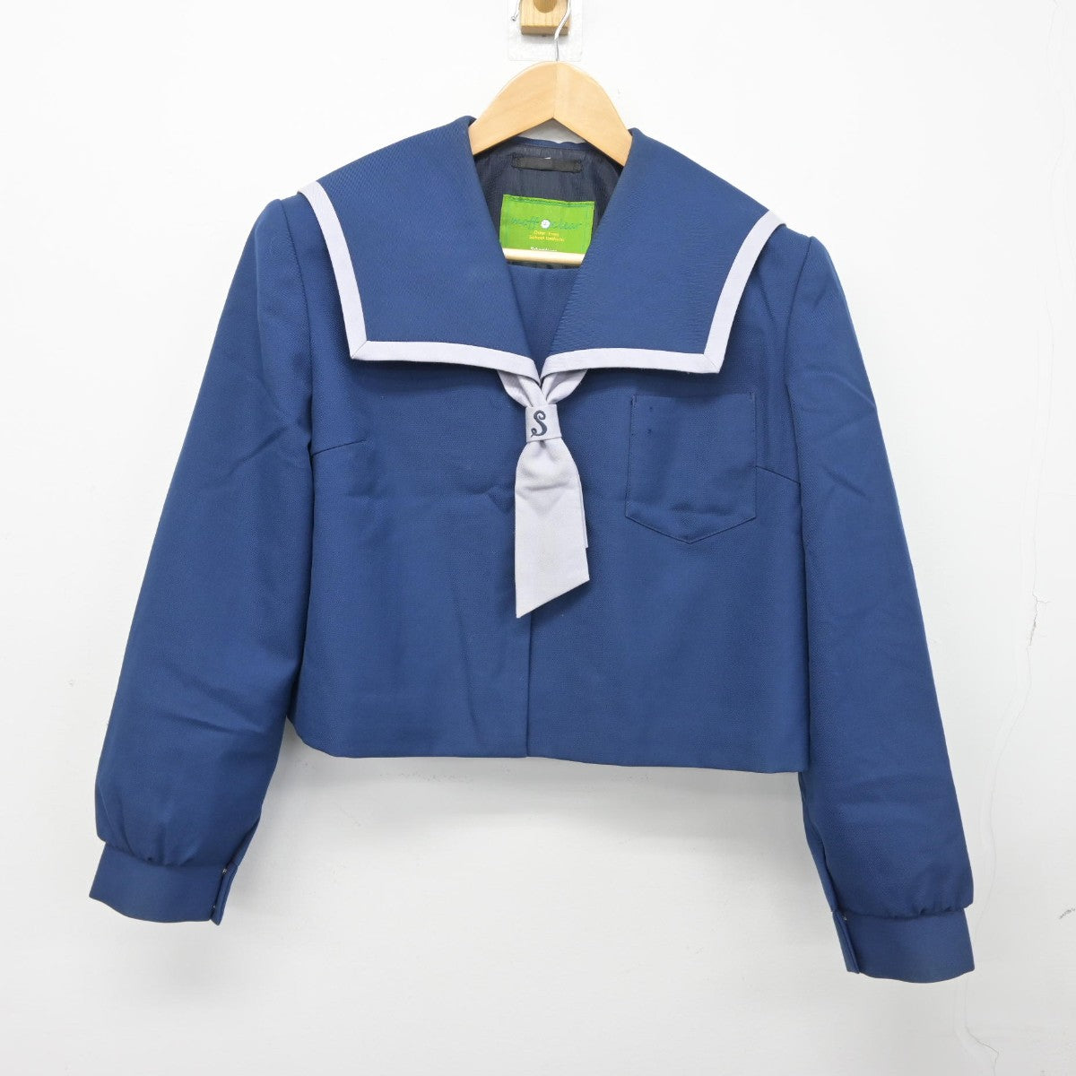 【中古】鹿児島県 桜丘中学校 女子制服 3点（ブレザー・ジャンパースカート）sf038287