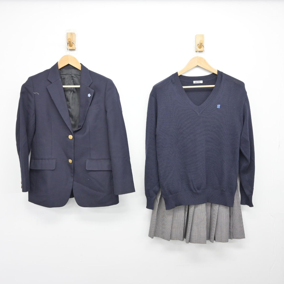 【中古】千葉県 佐倉西高等学校 女子制服 5点（ブレザー・ニット・スカート）sf038296 | 中古制服通販パレイド