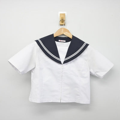 【中古】岐阜県 土岐津中学校 女子制服 2点（セーラー服・スカート）sf038301