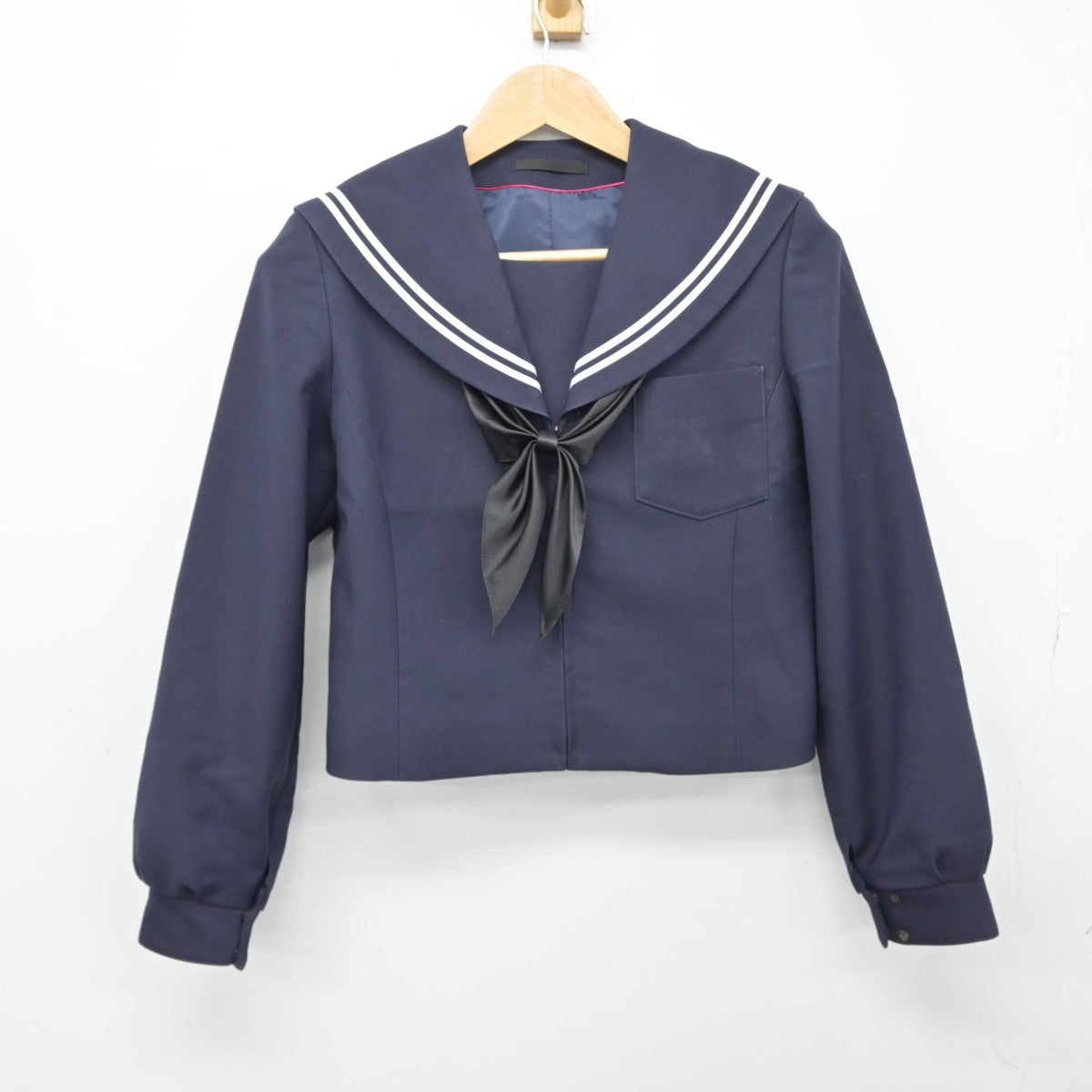 【中古】岐阜県 土岐津中学校 女子制服 3点（セーラー服・スカート）sf038302