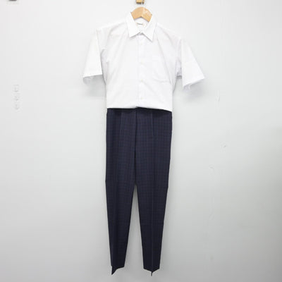 【中古】福岡県 福岡市内中学校新標準服 男子制服 2点（シャツ・ズボン）sf038304