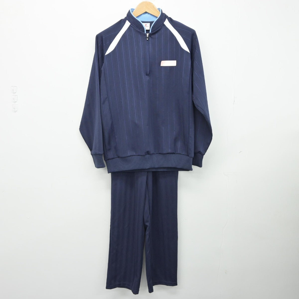 【中古】福岡県 箱崎清松中学校 男子制服 2点（ジャージ 上・ジャージ 下）sf038305