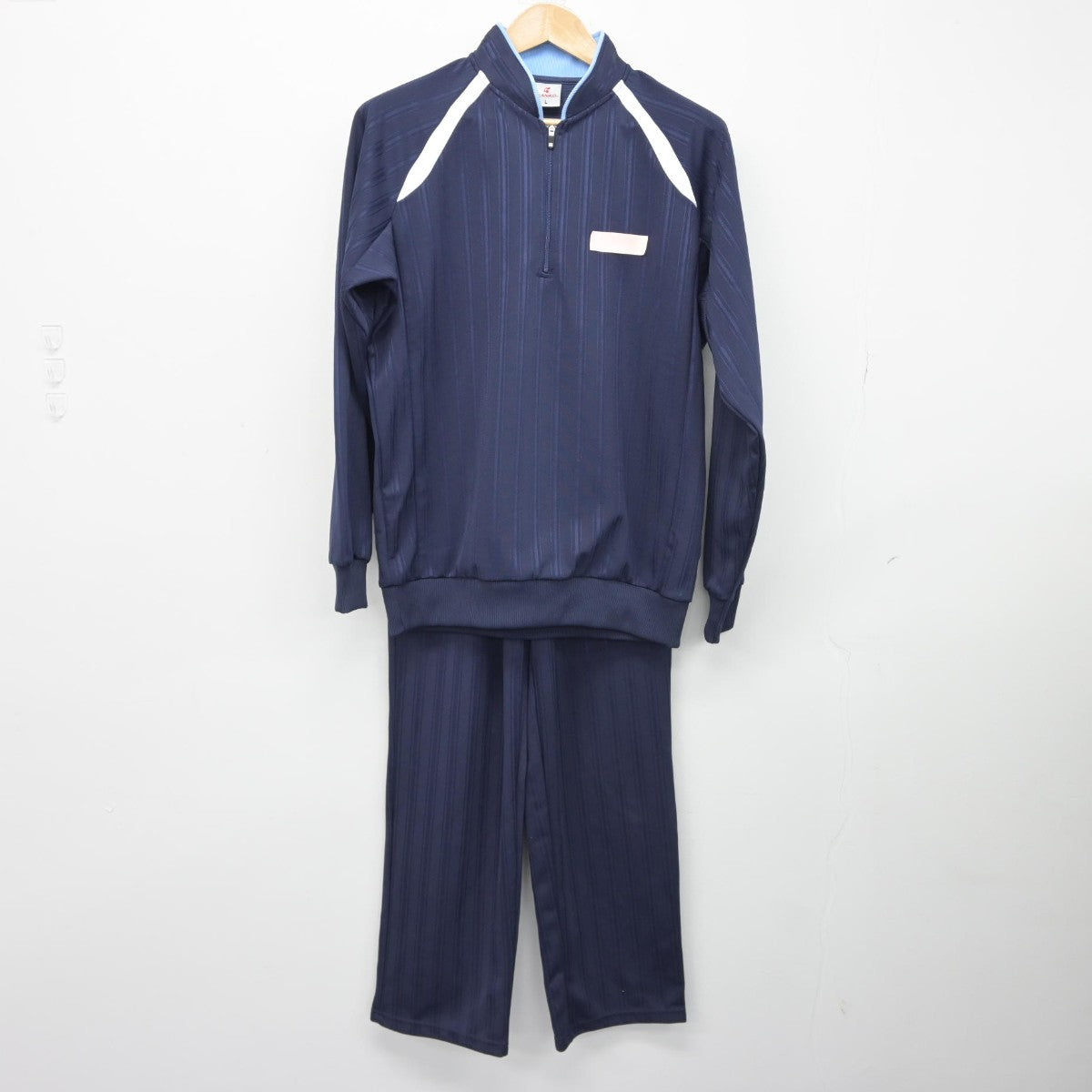 【中古】福岡県 箱崎清松中学校 女子制服 2点（ジャージ 上・ジャージ 下）sf038309