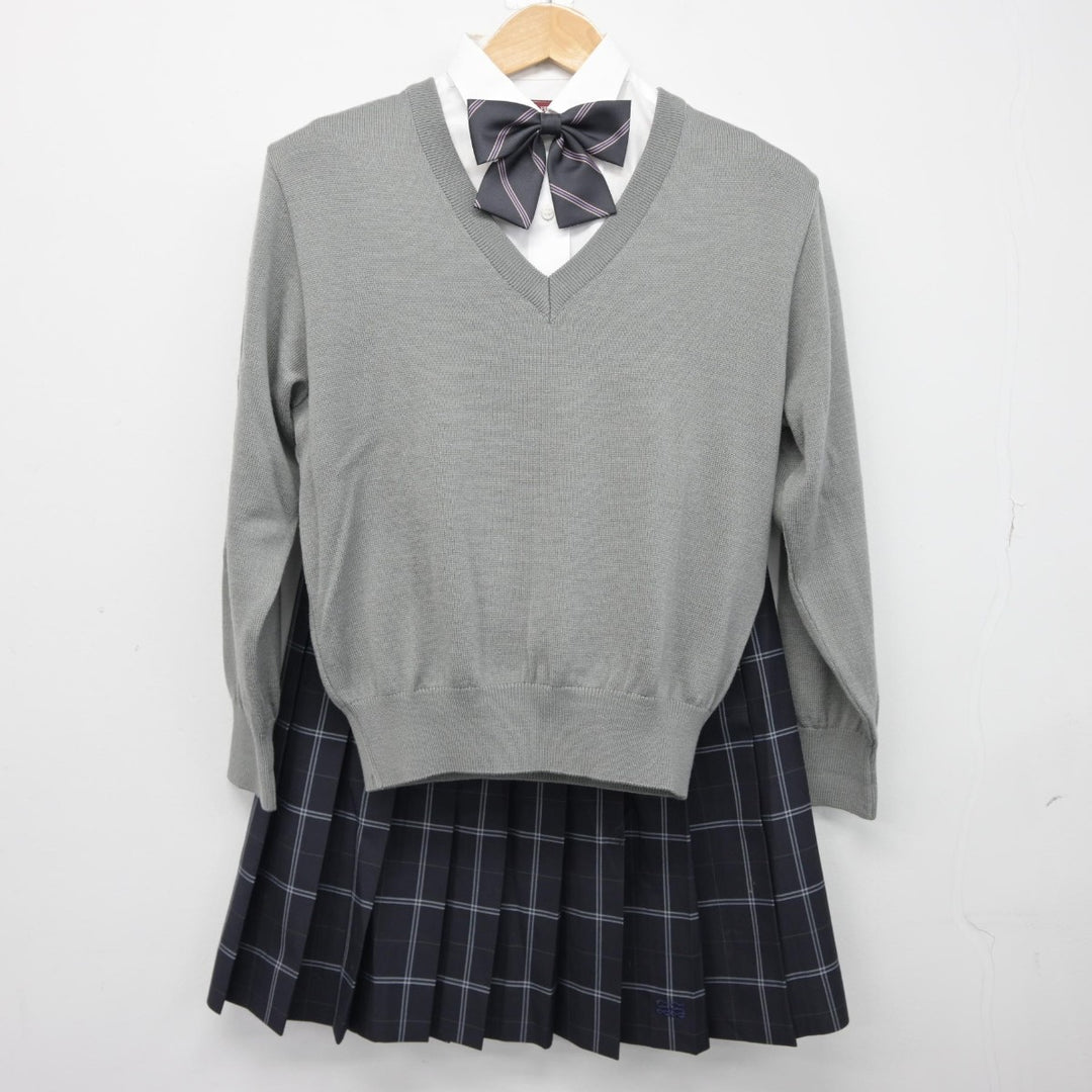 【中古】東京都 芝商業高等学校 女子制服 5点（ブレザー・ニット・シャツ・スカート）sf038318 | 中古制服通販パレイド