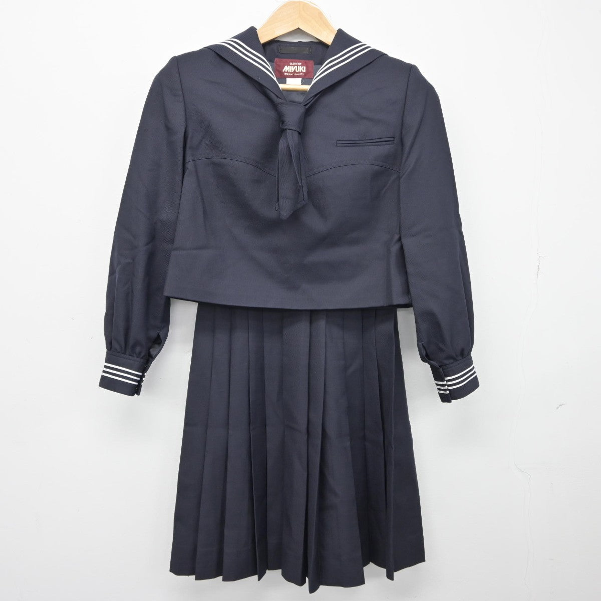 【中古】東京都 豊島岡女子学園 女子制服 3点（セーラー服・スカート）sf038336