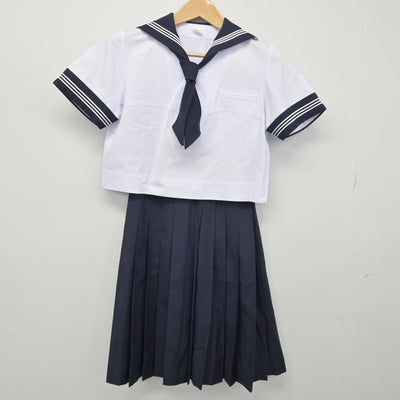 【中古】東京都 豊島岡女子学園 女子制服 4点（セーラー服・スカート）sf038338