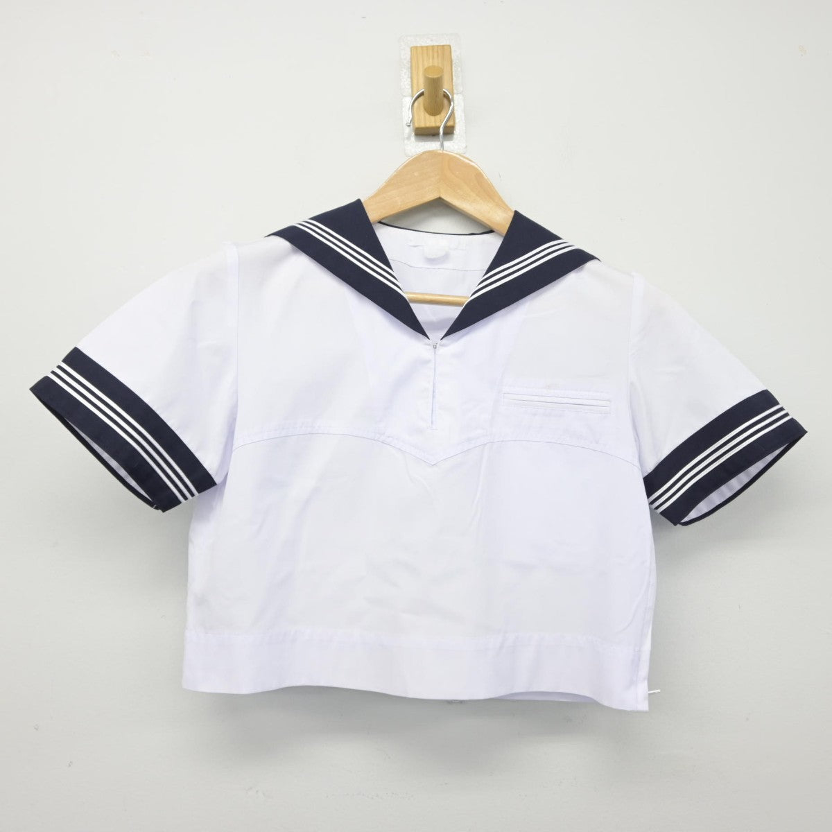 【中古】東京都 豊島岡女子学園 女子制服 2点（ニット・セーラー服）sf038340