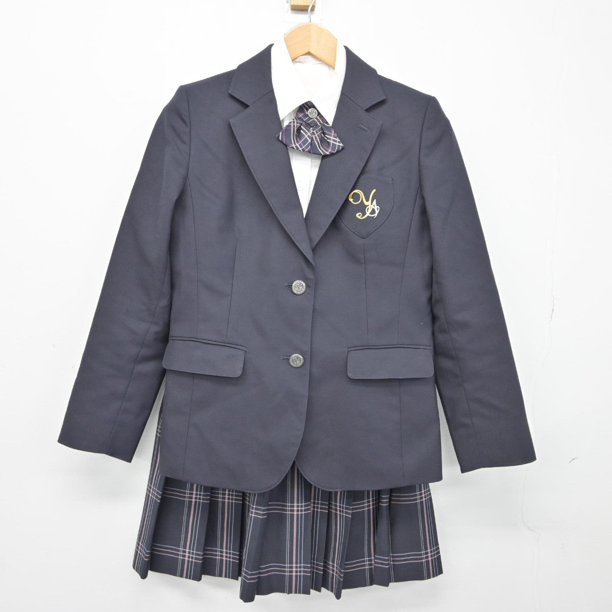 【中古】東京都 八雲学園中学校高等学校 女子制服 4点（ブレザー・シャツ・スカート）sf038348