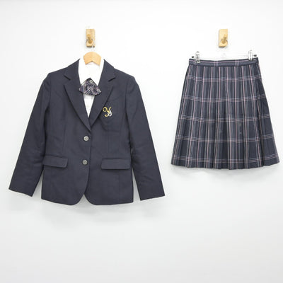 【中古】東京都 八雲学園中学校高等学校 女子制服 4点（ブレザー・シャツ・スカート）sf038348