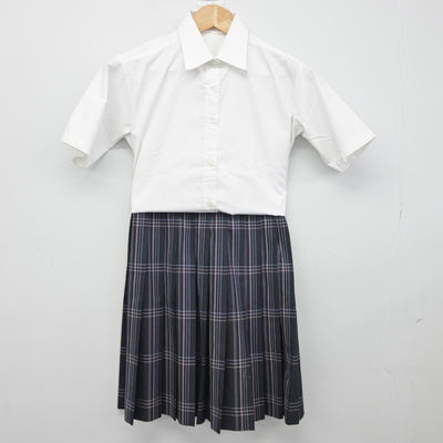 【中古】東京都 八雲学園中学校高等学校 女子制服 4点（シャツ・スカート）sf038351