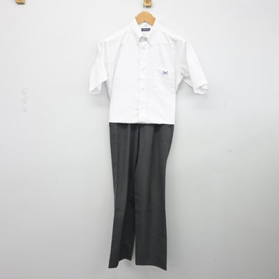 【中古】神奈川県 逗子開成高等学校 男子制服 2点（シャツ・ズボン）sf038362