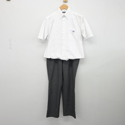 【中古】神奈川県 逗子開成高等学校 男子制服 2点（シャツ・ズボン）sf038363