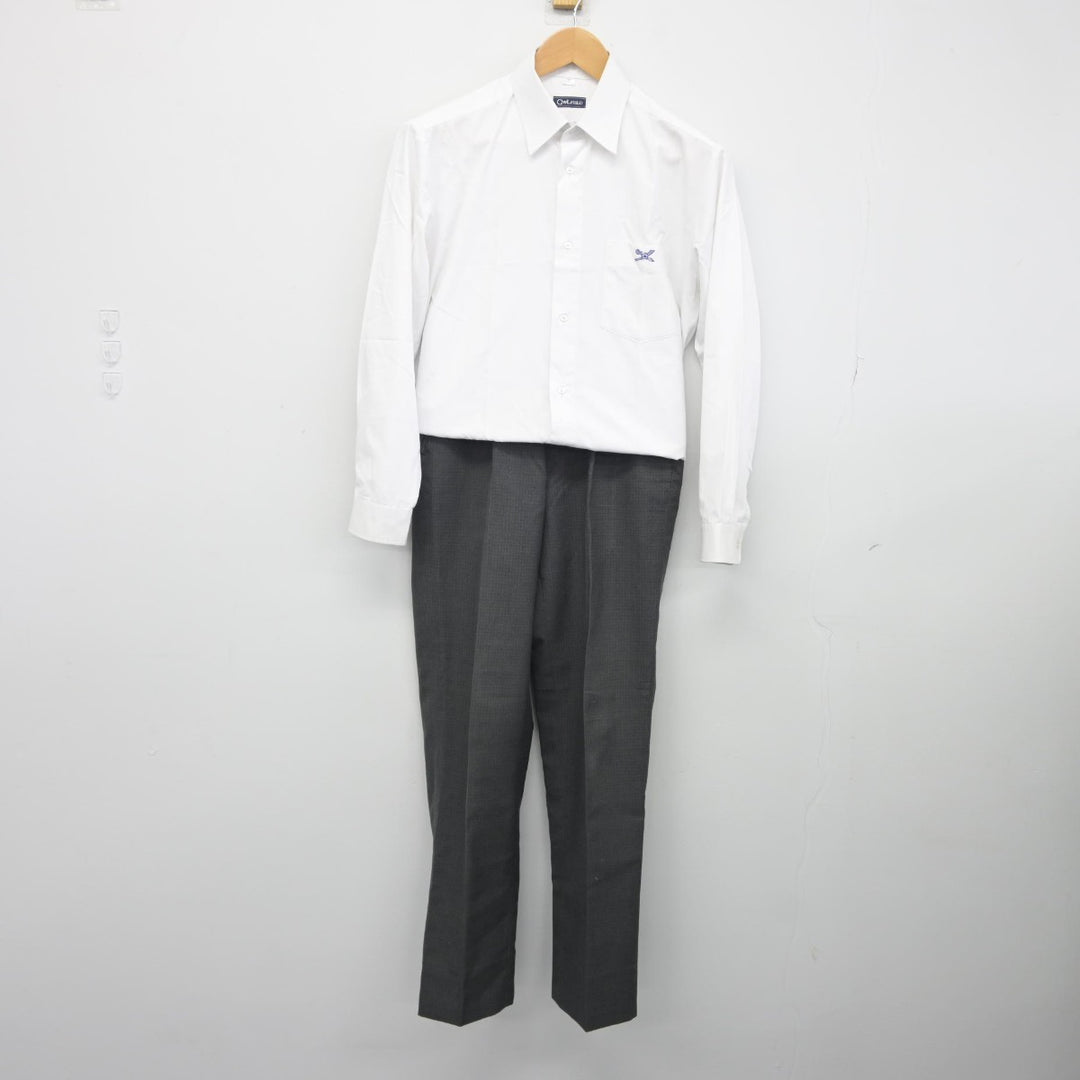 中古】神奈川県 逗子開成高等学校 男子制服 3点（シャツ・ズボン