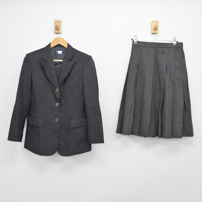 【中古】京都府 洛北中学校 女子制服 2点（ブレザー・スカート）sf038376