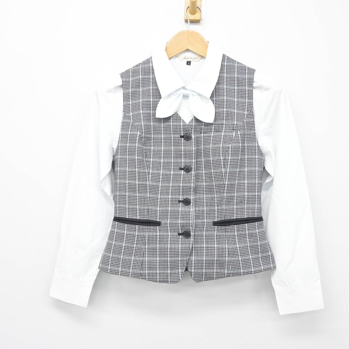 【中古】福島県 福島信用金庫 女子制服 3点（シャツ・ベスト）sf038379