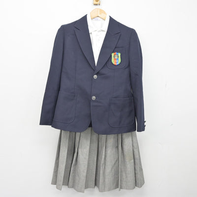 【中古】大阪府 曙川中学校 女子制服 4点（ブレザー・シャツ・スカート）sf038387