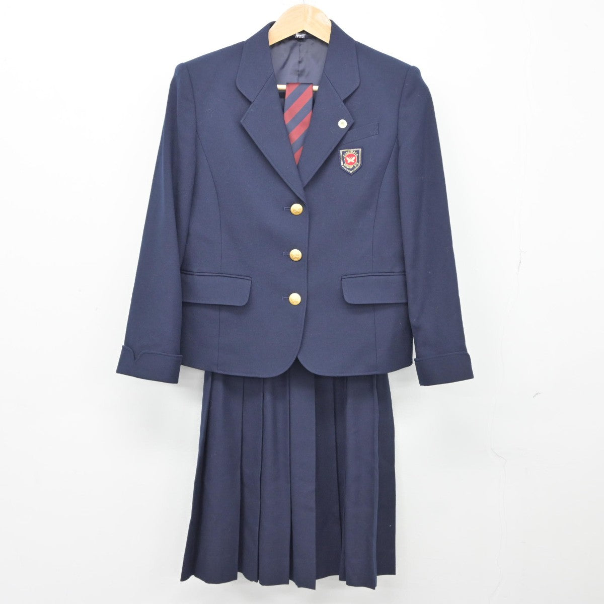 【中古】埼玉県 越谷南高等学校 女子制服 4点（ブレザー・スカート）sf038399