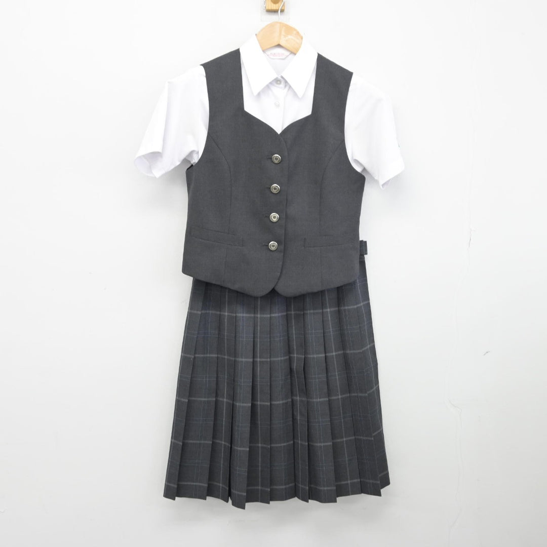 中古】東京都 都立総合芸術高等学校 女子制服 3点（ベスト・シャツ・スカート）sf038408 | 中古制服通販パレイド