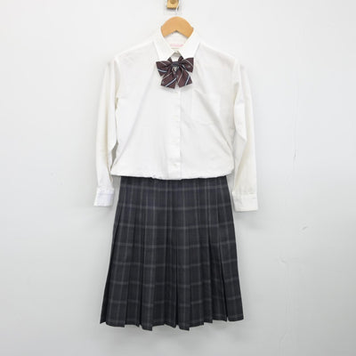 【中古】東京都 新宿中学校 女子制服 6点（ブレザー・ニット・シャツ・スカート）sf038409