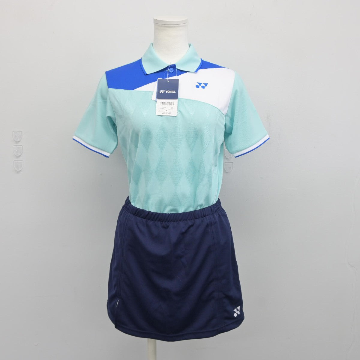 【中古】岐阜県 土岐津中学校/テニス部ユニフォーム 女子制服 2点（部活ユニフォーム 上・部活ユニフォーム 下）sf038411