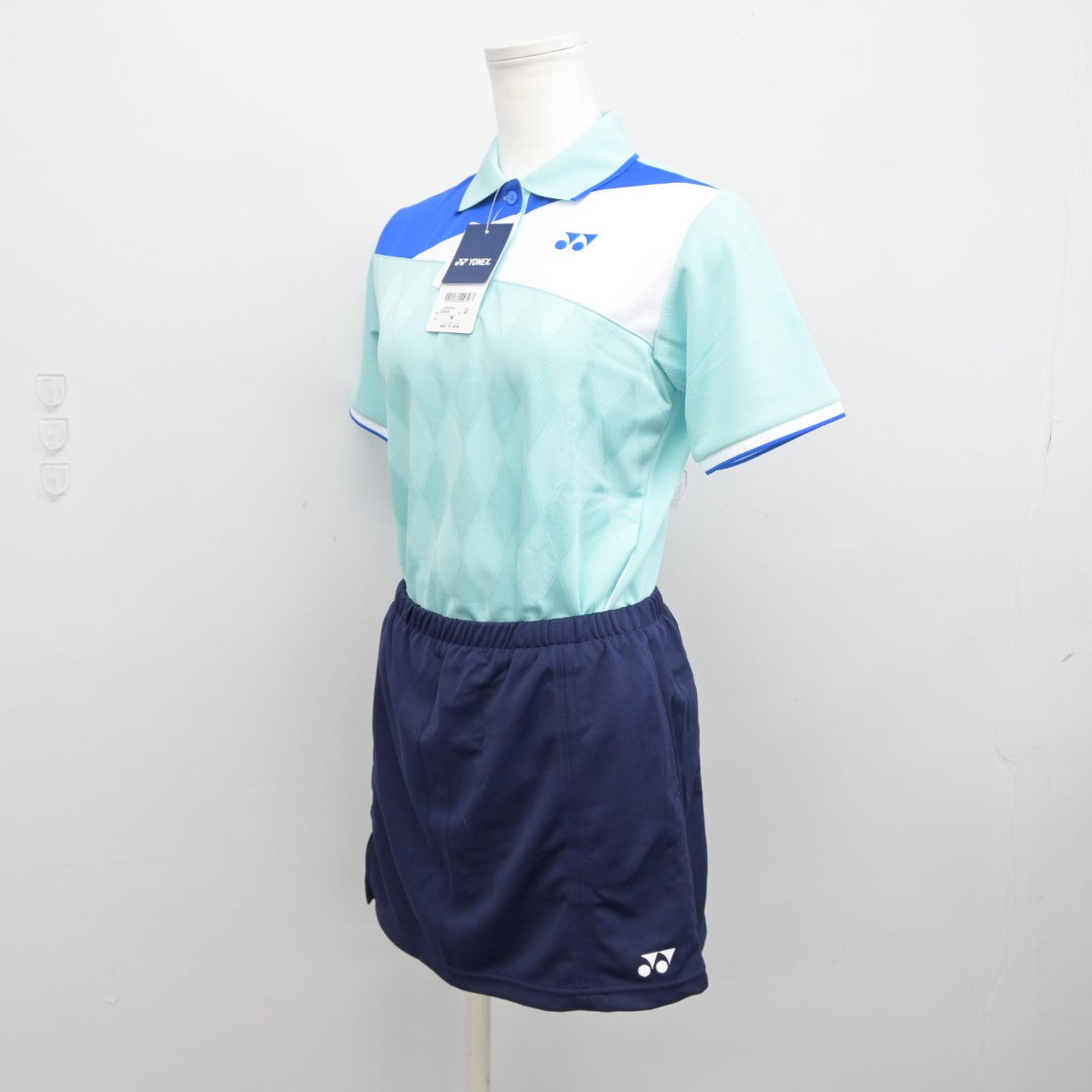 【中古】岐阜県 土岐津中学校/テニス部ユニフォーム 女子制服 2点（部活ユニフォーム 上・部活ユニフォーム 下）sf038411