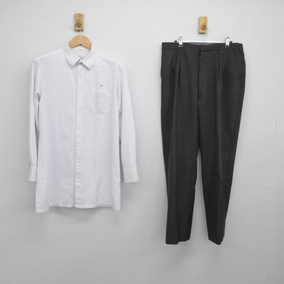 【中古】大阪府 茨木工科高等学校 男子制服 2点（シャツ・ズボン）sf038414